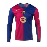 Camisa de time de futebol Barcelona Replicas 1º Equipamento 2024-25 Manga Comprida